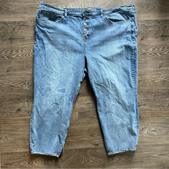 Torrid Mom Straight Vintage Stretch High-Rise Jean Button Fly Women's size 28 - Picture 5 of 12